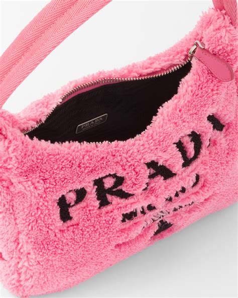 prada terry bag pink